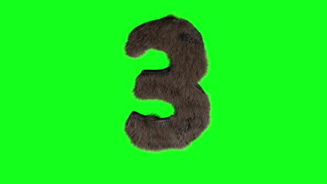 Abstract-hairy-number-3-three-sign-fluffy-furry